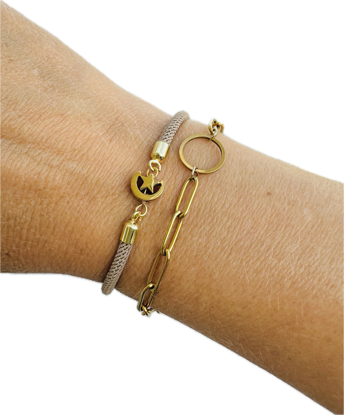 Bracelet with golden symbol